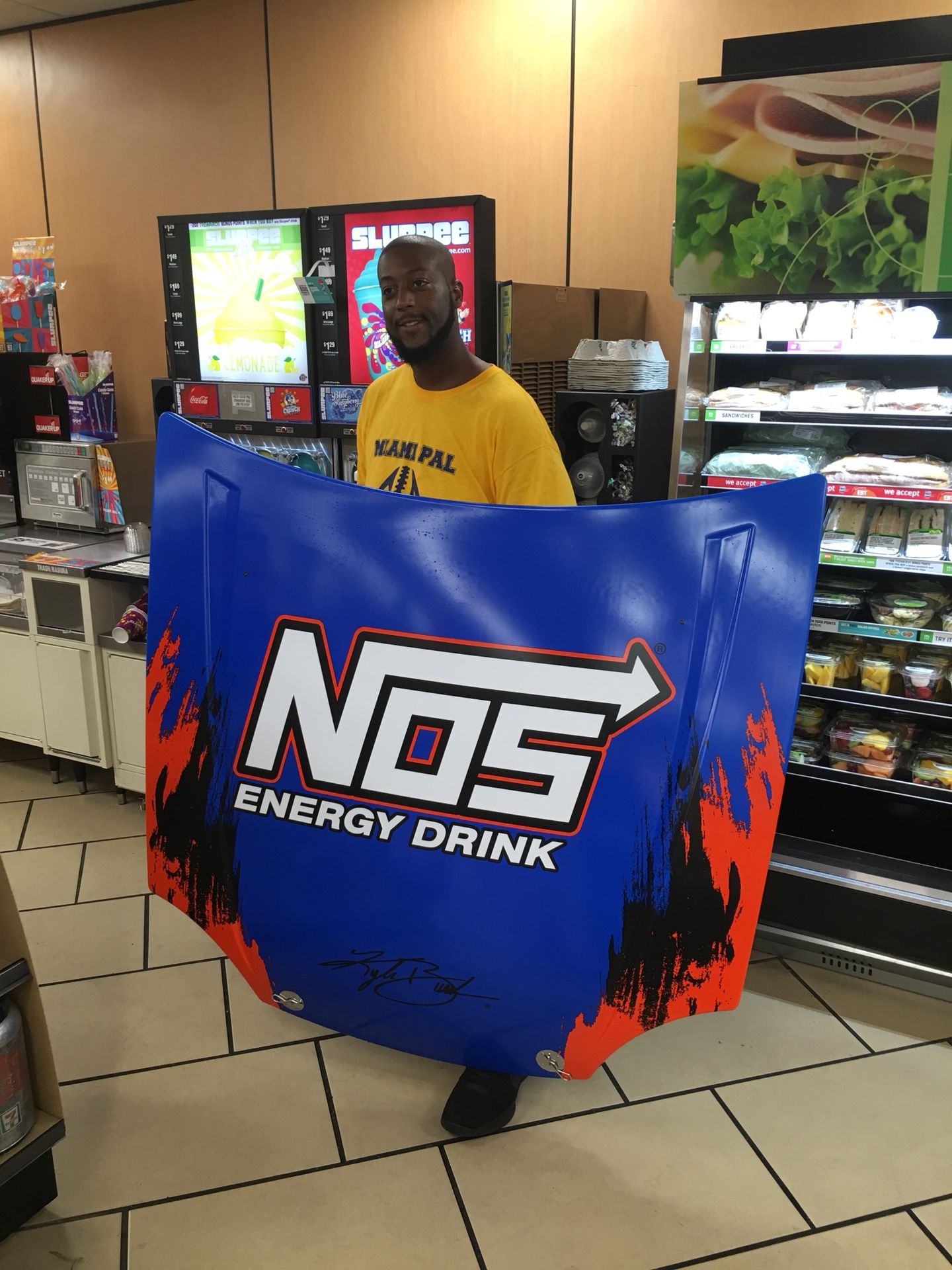 NOS 807718 Energy Drink NASCAR Display Hood
