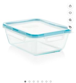 6 cup glass container, no lid