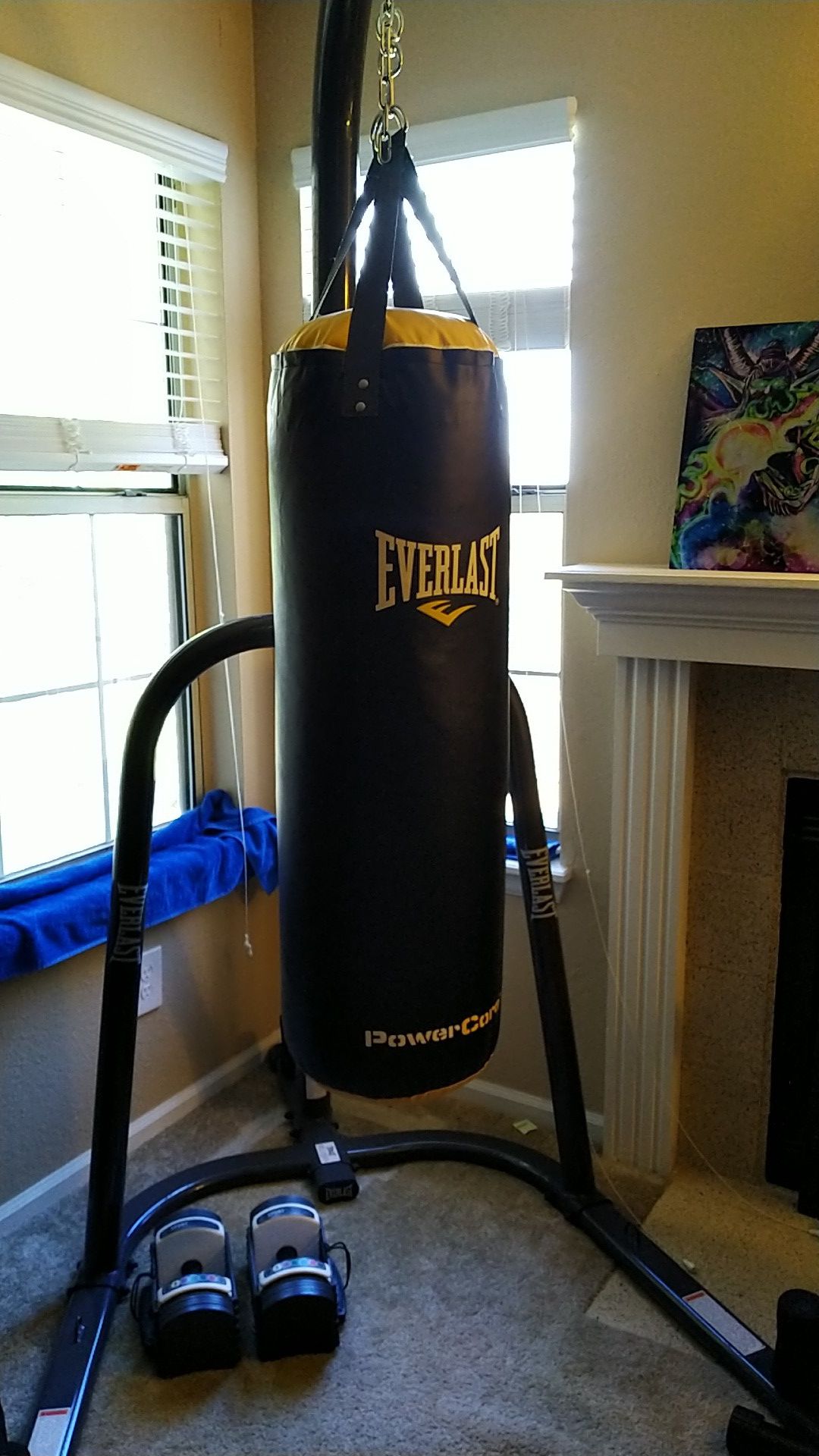 Punching bag setup