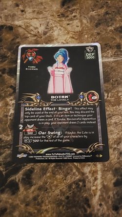 Yu Yu Hakusho holo, foil card, Botan The lovely