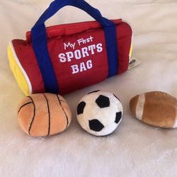 Sports Bag With Balls- Washable- Kids Toys 