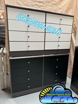 Eight drawer white or black custom dresser cajonera Comoda compressed