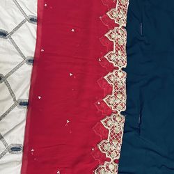 Embroided, Organza Fabric Fancy Dress