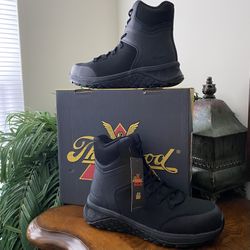 Thorogood Boots T-800 Side Zip Safety Toe Black Boots