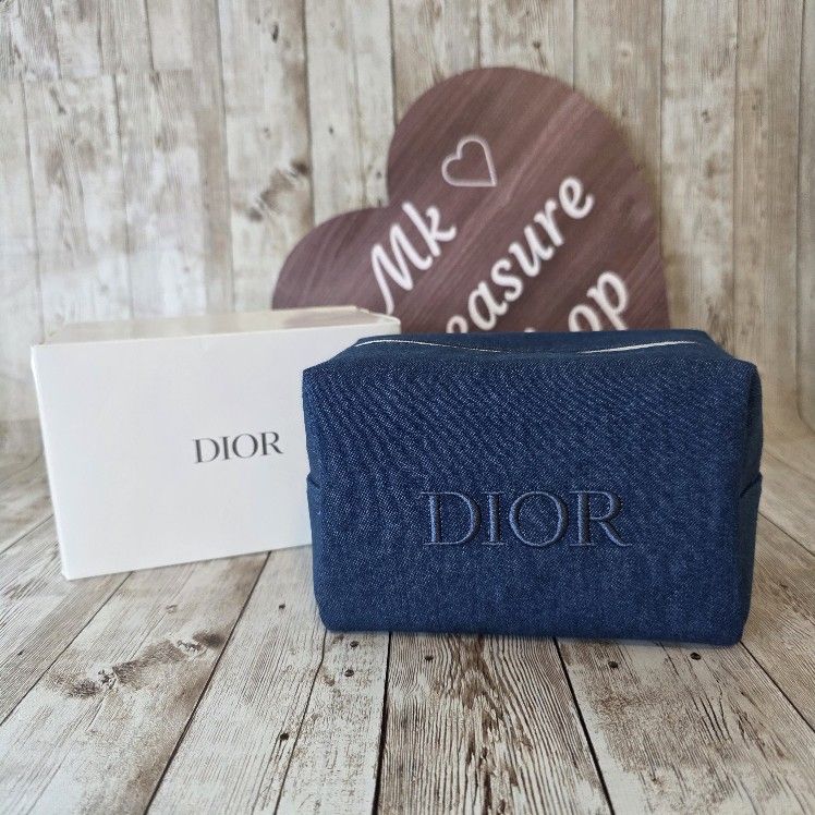 Dior Denim Cosmetics Bag Pouch