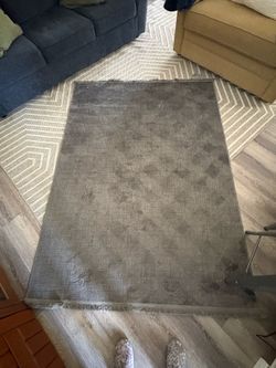 Green rug