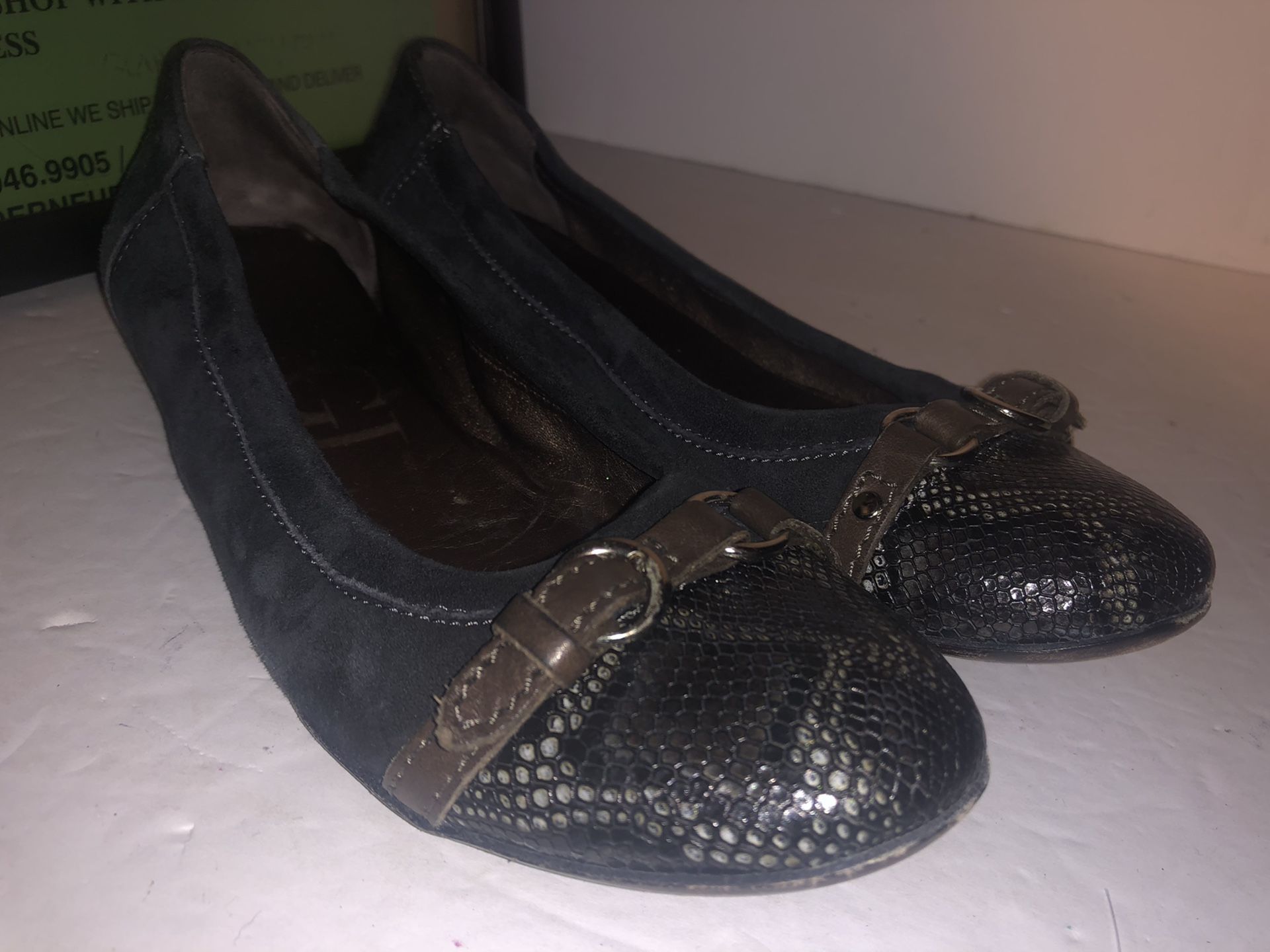AGL suede flats size 6 very nice