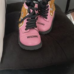 MOSCHINO PINK BOOTS