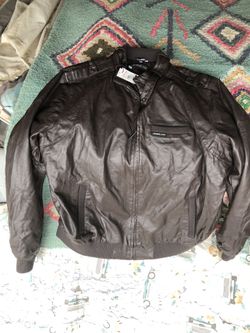 Iconic Racers Members Only Faux Leather Jacket With Original Tags New 2X Beautiful Jacket 