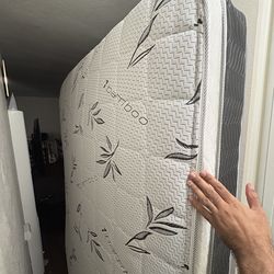 Bamboo with Box Spring Mattress  Queen Size