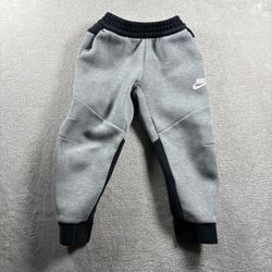 Nike Tech Youth Boys S 5-6 Gray Sportswear Tech Fleece Jogger Sweatpants #2B