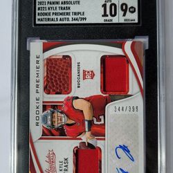 2021 Kyle Trask Rookie Card Graded 344\399