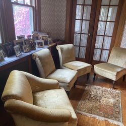1890’s Vintage Tet-a-tet Chairs In Good Condition