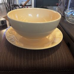 Large Se la Platter And Bowl Made In Portugal