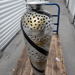 Metal Standing Vase