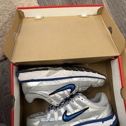 Nike P-6000 Metallic Silver Royal Laser Blue Womens