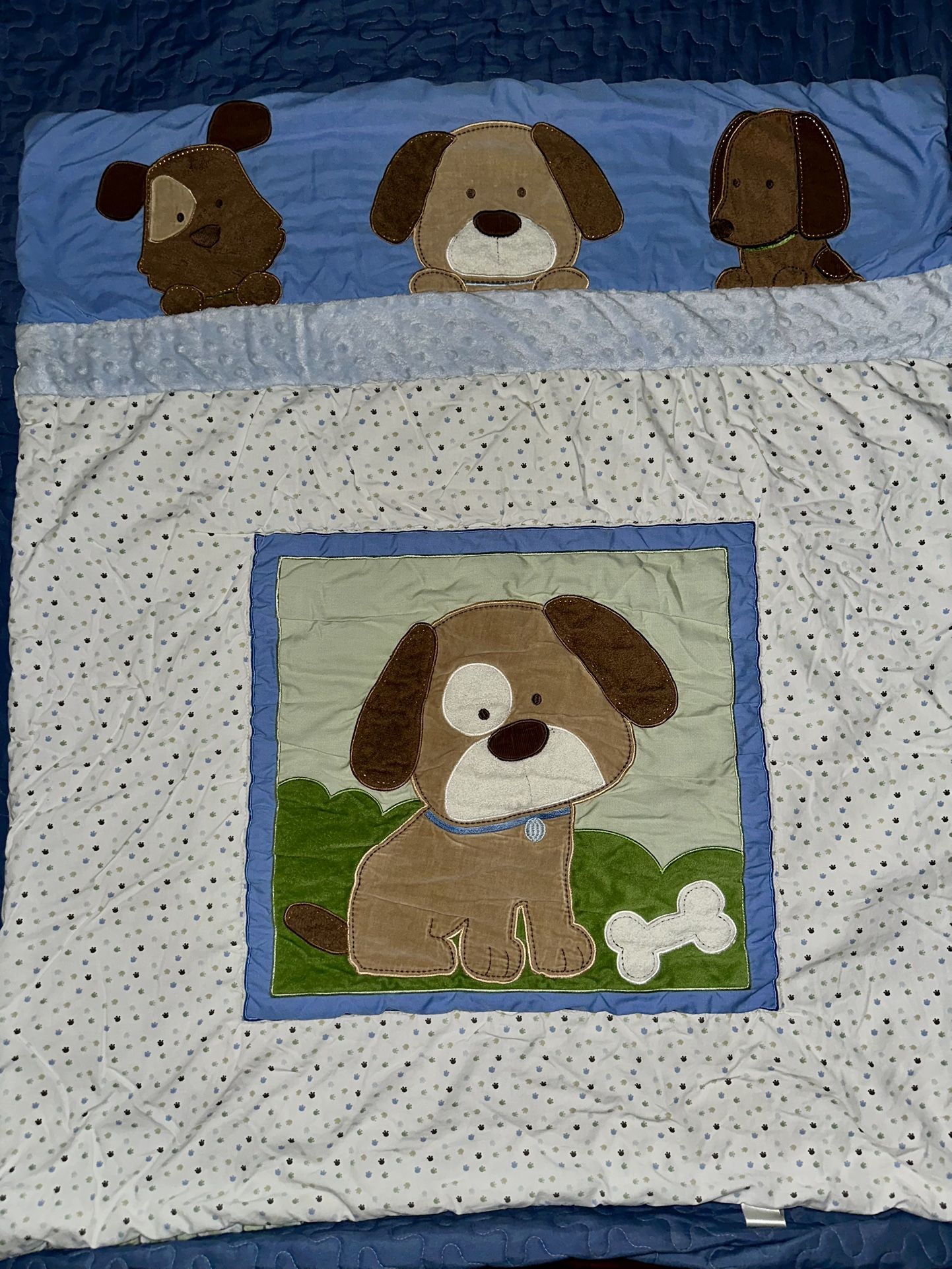 Baby Boy Crib Set Dog