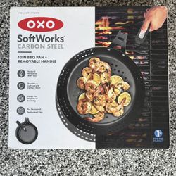 OXO Softworks Carbon Steel 12” BBQ Pan Removable handle 