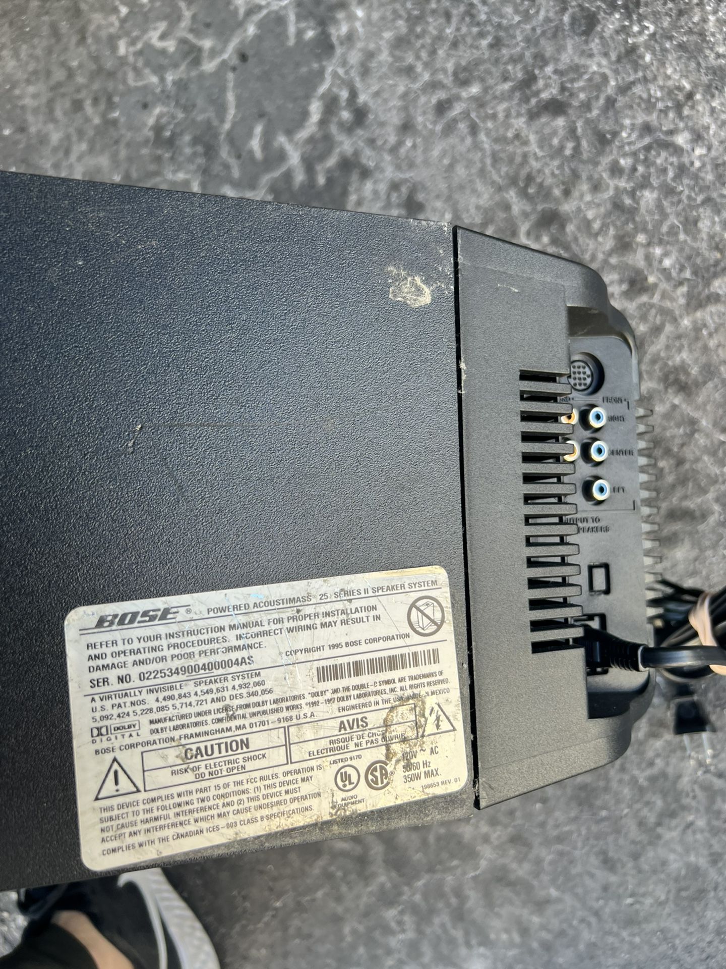 Bose acoustimass sales 25 series 2