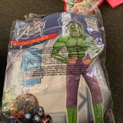 Hulk costume size 8-10