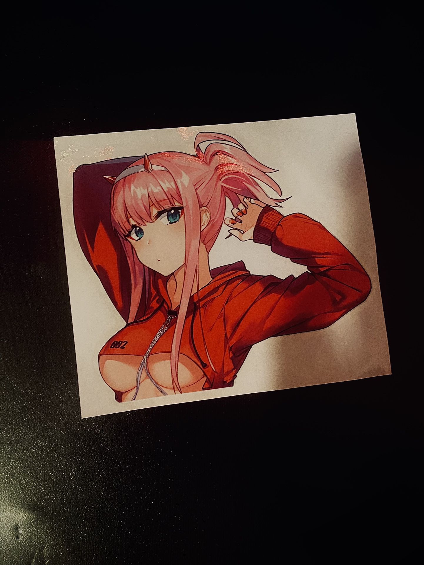 Zero Two NSFW Decal Peeker Sticker