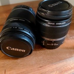 Canon EF-S 18-55mm / Canon EF-S 55-250mm - Image stabilizer Lens - Both for 150