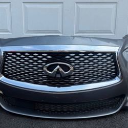 GRAY INFINITI QX60 QX 60 FRONT BUMPER 2016 2017 2018 2019 2020 CAMERA