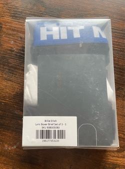 BILLIE EILISH Set of 3 Boxers- size S