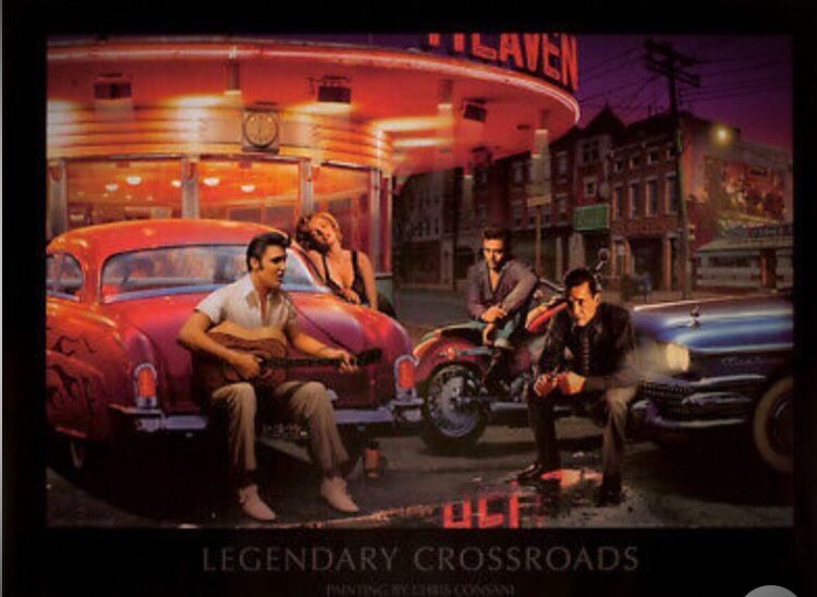 32”x24” Framed Poster Art -Legendary Cross Roads by Chris Consani