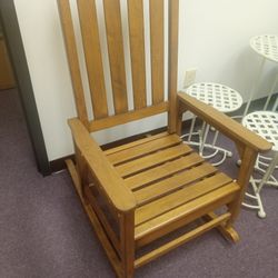 Real Wooden Rocking Chair 