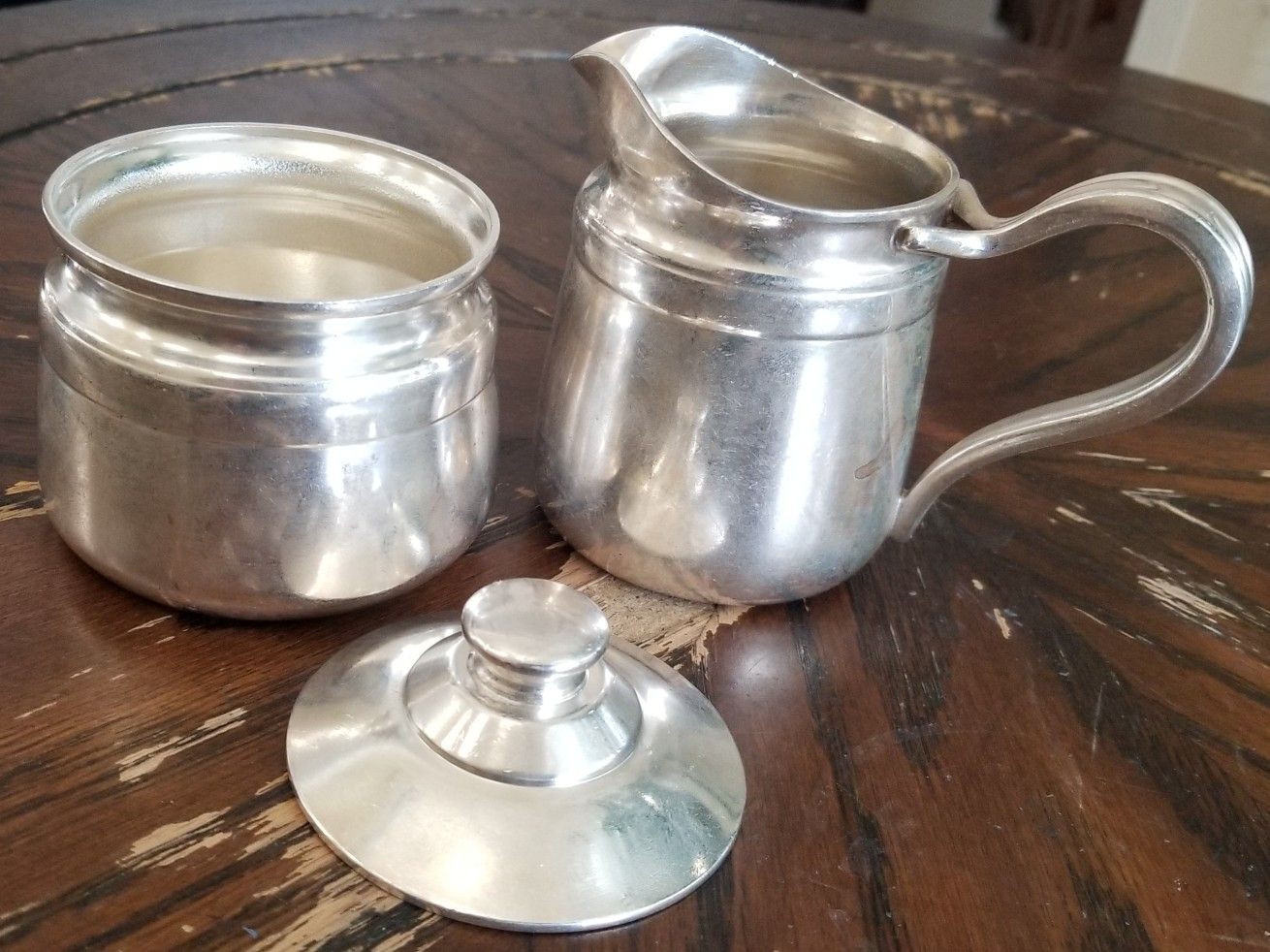 Reed & Barton 4016 & 4026 Silver Soldered Creamer & Sugar Ware