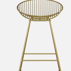 CosmoLiving Cosmopolitan Ellis 24" Metal Counter Height Bar Stool. 4 Available 
