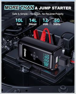 Jump starter with air compressor 6000A