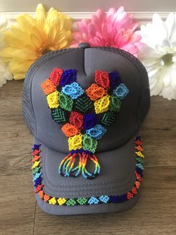 accesorios en arte Huichol jewelry, Joyeria, cap, gorr