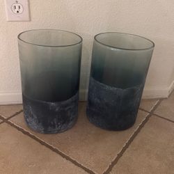 New Pottery Barn Large Candle holders