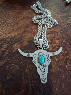 Steer head Necklace