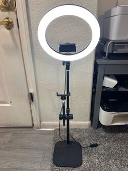 LED Ring Light with Stand and Phone Holder