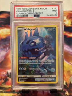 2019 POKEMON SUN & MOON COSMIC ECLIPSE SECRET #240 FULL ART/WISHIWASHI PSA 9.