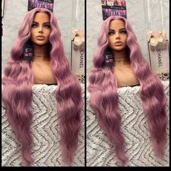 Human Hair Blended Lace Front Wig 