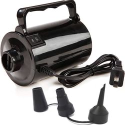 Electric Air Pump for Inflatable Pool Toys - High Power Quick-Fill Air Mattress Inflator Deflator Pump for Pool Float Raft Airbed with 3 Nozzles, 320W