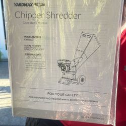 Yardmax Chipper Shredder
