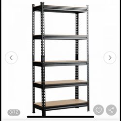 5-Tier Steel Shelving Unit Storage Shelves Heavy Duty Storage Rack
