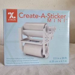 Xyron 2.5" Create-a-Sticker Mini Adhesive Refill Cartridge 20' NEW