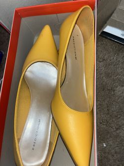 YELLOW DRESS HEELS