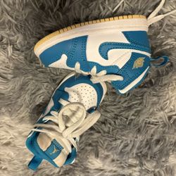 Nike Air Jordan 1 Toddler Shoes - Blue/White