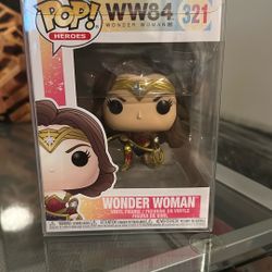 Funko Pop! Movies: Wonder Woman 1984 - Wonder Woman (Metallic), Multicolor 