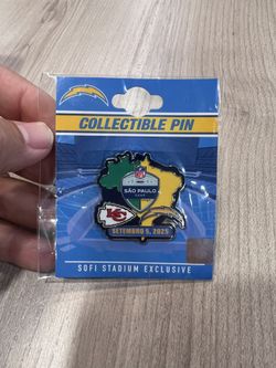 Week 1 Chargers vs. Chiefs 2025 SĀO PAULO Game Collectible Pin