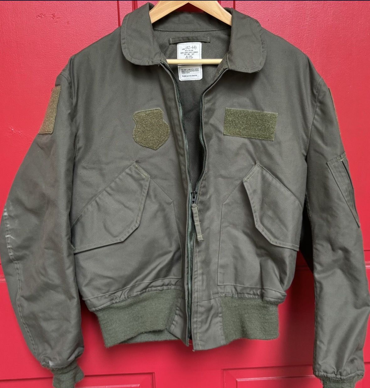 Military Surplus Flyers Jacket, FR, CWU - 36/P, Large