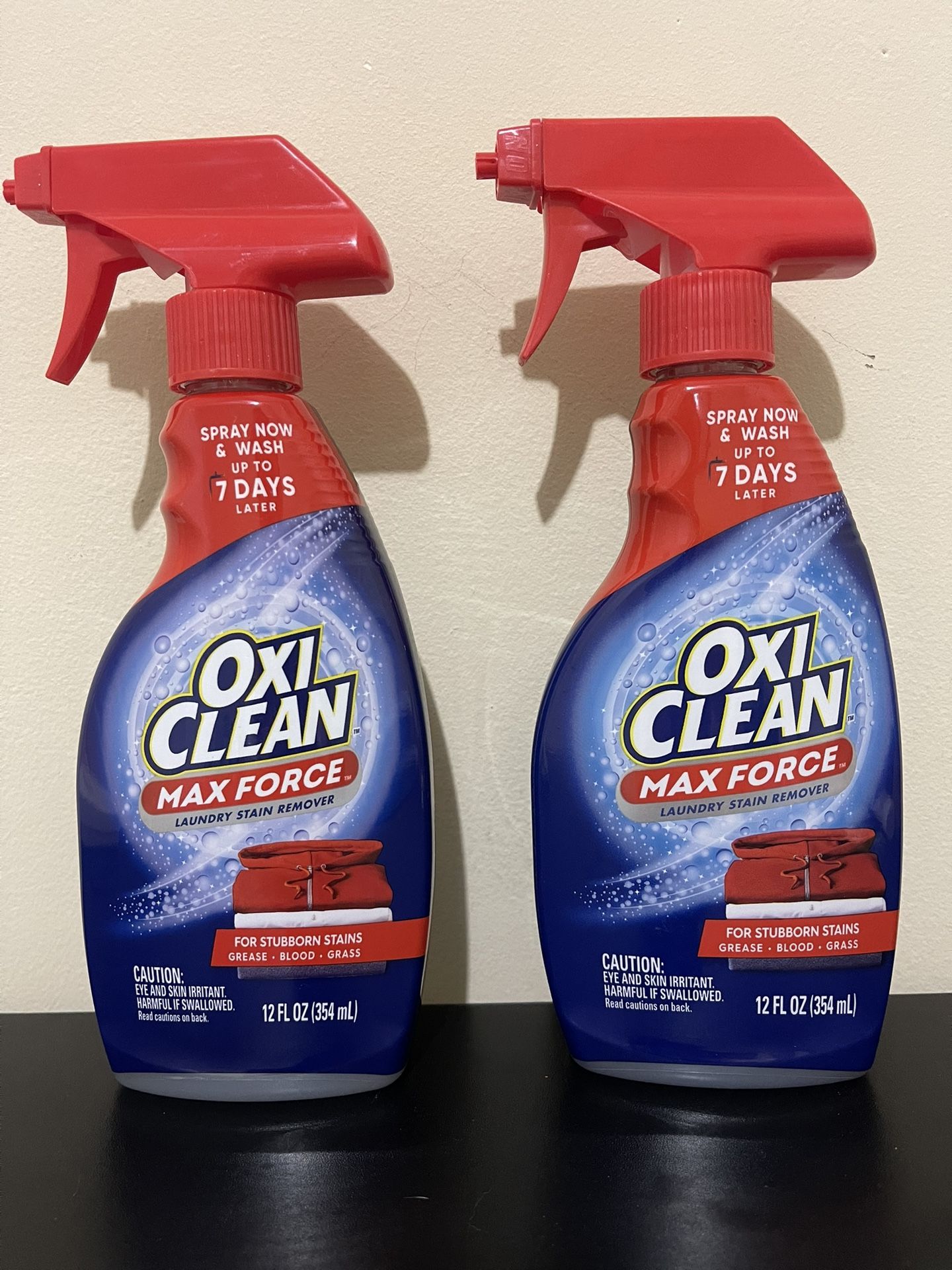 2Pack OxiClean Max Force Laundry Stain Remover Spray, 12 fl oz