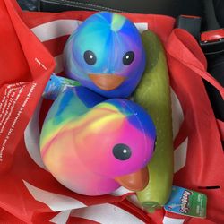 Rainbow Ducks & Pickle Squishy